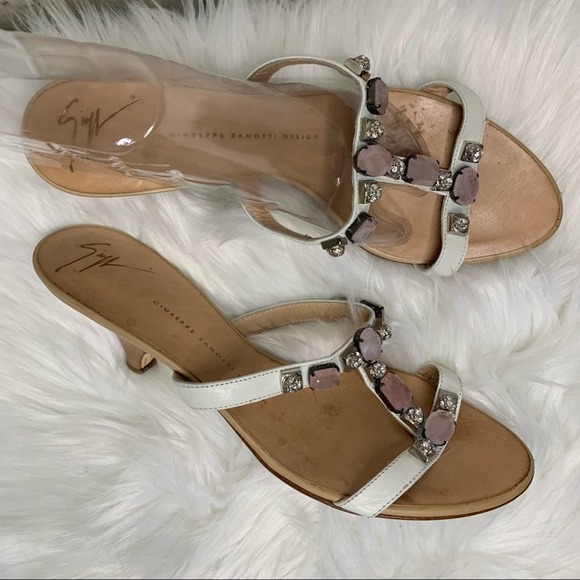 Giuseppe Zanotti Shoes - Giuseppe Zanotti Jeweled Heeled Sandals Size 39